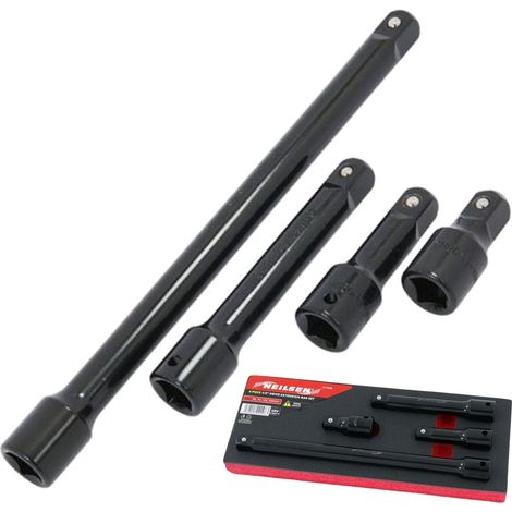Neilsen Socket Impact Extension Bar Set 50 75 125 & 250mm Long 4pc 1/2"