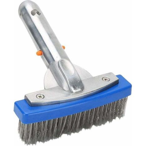 5in Acier Inoxydable Fil Piscine algues Nettoyage Brosse Balai Plancher Mur brosses tête (1/5)