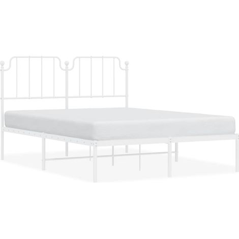 Maison Exclusive - Estructura cama sin colchón con cabecero metal