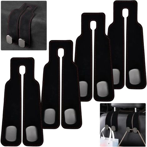 PCS Car Seat Headrest Hook, Double Car Seat Back Hook, Car Storage Hook, Car Bag Hook (1/5)
