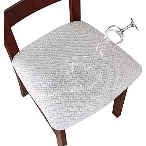 Lot de 6 housses de chaise pour restaurant, protection extensible imperméable et lavable pour sièges (1/5)