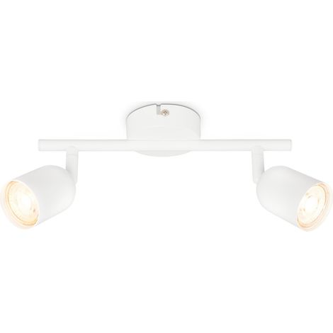 Plafonnier Pivotant, Lampe de Salon, de Chambre et de Cuisine en Blanc (1/5)