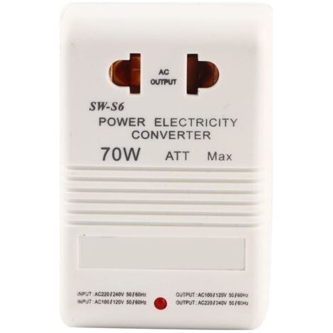 70W 110V / 120V à 220V / 240V Convertisseur de Tension, Adaptateur de Élévateur/Inverseur (Fiche Standard CN) (1/5)