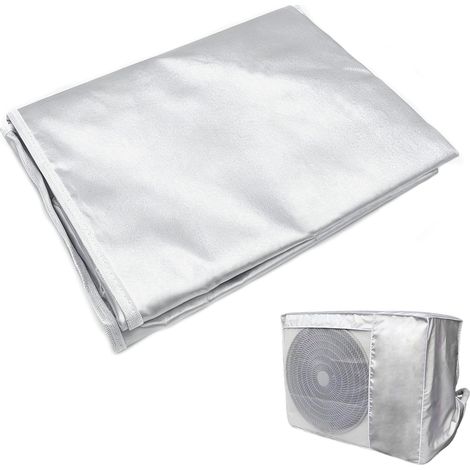 Protection Climatisation Extérieure Housse 98 40 75 cm (Argent) (1/5)