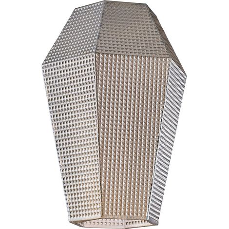 Diffusore In Vetro Soffiato Grigio Specchiato Forma Esagonale (1/2)