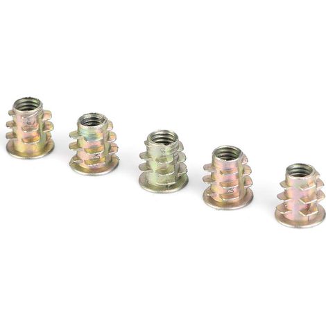 Écrous hexagonaux en alliage de zinc, 50 ou 100 pièces, à sertir M4 M5 (1/5)