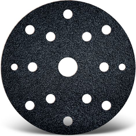 MENZER Black Klett-Schleifscheiben, 150 mm, 15-Loch, f. Exzenterschleifer, Siliciumcarbid (25 Stk.) K24