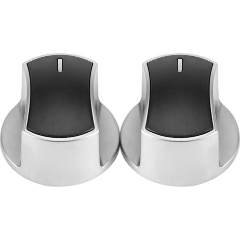 Bouton de Cuisinière, 2 Pièces Universel Cuisinière à Gaz Cuisinière Boutons de Commande de Pièce Remplacement Interrupteur Rotatif en Métal (1/5)