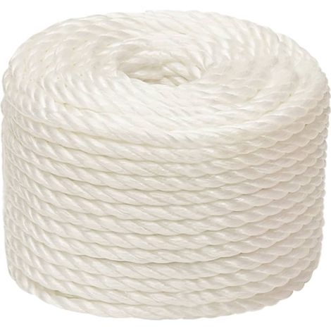 Work Rope White 10 mm 500 m Polypropylene vidaXL