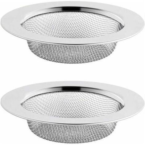 Confezione da 2 filtri per lavello in acciaio inox, 7,5 cm, filtro da cucina, LMLY