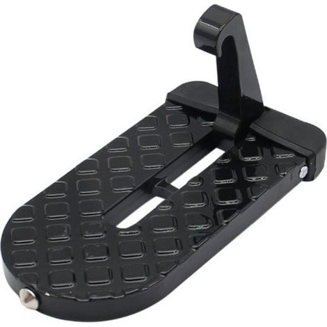 XEPHO Marchepied de Porte de Voiture, Pédale de Crochet de Véhicule en Forme de U avec Marteau de Sécurité, Marchepieds pour Voiture Jeep Accès Toit (Noir) (1/5)