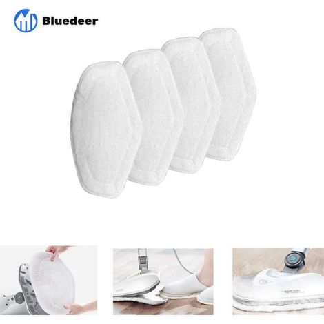 Serpillères Remplacement pour Polti Vaporetto Brosse Vaporforce, Produit pour Smart 35Mop, Smart 40Mop, Smart 100, SV400Hygiene, SV420Frescovapor, SV440Double, etc (4 pièces) (1/4)