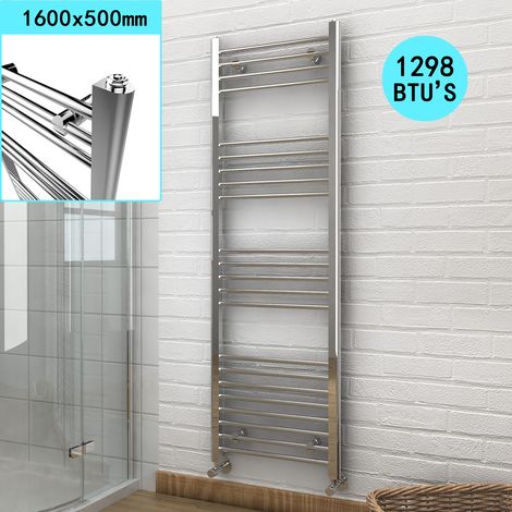 ELEGANT 1600 x 500 mm Straight Towel Rail Radiator Bathroom Heated Towel Radiator (1/5)