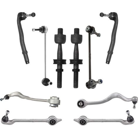 KIT BRACCIO OSCILLANTE 10 PEZZI COMPATIBILE CON BMW 5 TOURING (E39)525D 02.2000-05.2004 / Kit Sospensione Completo OE/OEM / Bracci Oscillanti + Testine Sterzo / Sostituzione Diretta OEM