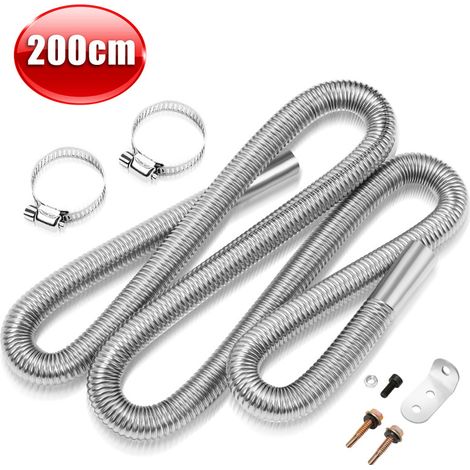 SWANEW 200 Cm Diesel riscaldatore tipo di scarico in acciaio inox per riscaldatore d'aria diesel ausiliario (1/5)