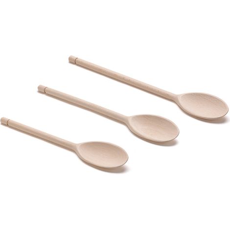 Cucchiai in legno set 3 pezzi faggio da cucina – GIOSTYLE (1/2)