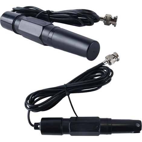 Sonde de pH, électrode de pH, prise BNC, capteur de mesure pour aquariums (2 m) (1/5)