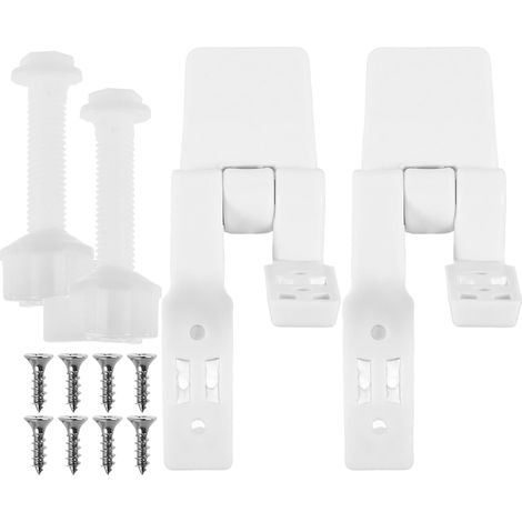 2-teiliges Toilettensitz-Schrauben- und Muttern-Set aus Kunststoff, Ersatz-Toilettensitzscharnier und einfach zu installierendes Badezimmerzubehör