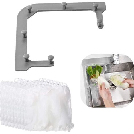 Lot de 200 Filtres à Tamis Triangulaires Pour Evier, Filtre à Restes Avec Sac Filtrant En Maille, évier De Cuisine Fe, Adapté Pour Filtrer Les Restes De Cuisine