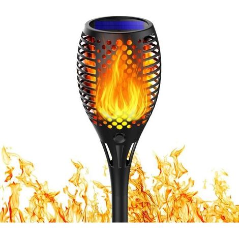 Solar-Fackelleuchte - Wasserdicht, zeitgenössisches LED-Design für den Garten