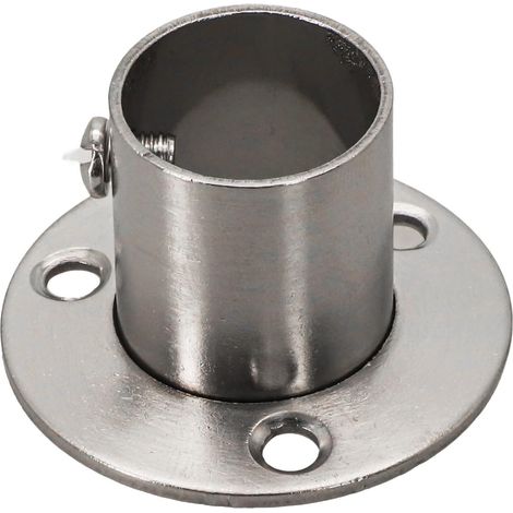Brides montées en acier inoxydable pour fixer des tubes ronds aux murs (22 mm) (1/5)