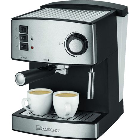 Clatronic ES 3643 cafetera negro acero inoxidable 15 bares