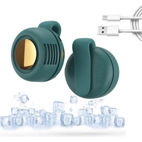 Mini ventilatore - Ventilatore a clip - Ventilatore ricaricabile tramite USB - Ventilatore portatile a clip - Ventilatore da collo - Silenzioso, senza pale, ricaricabile tramite USB - Regolabile - Ada (1/5)