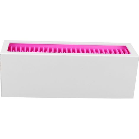 Boîte de rangement cosmétique en silicone pour rouge à lèvres, organisateur de maquillage, étui de rangement pour cosmétiques (blanc, rose, rouge) (1/5)