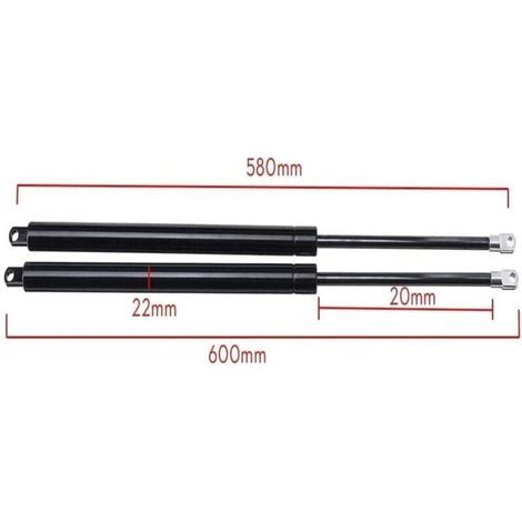 2X Gas Springs Shock Car Lift Strut Support Bar Gas Spring Lift Up Pneumatic Support for Bed Storage Hydraulic Rod Universal Shock Absorber 58cm 580mm 750N Gas Springs Tailgate (1/4)