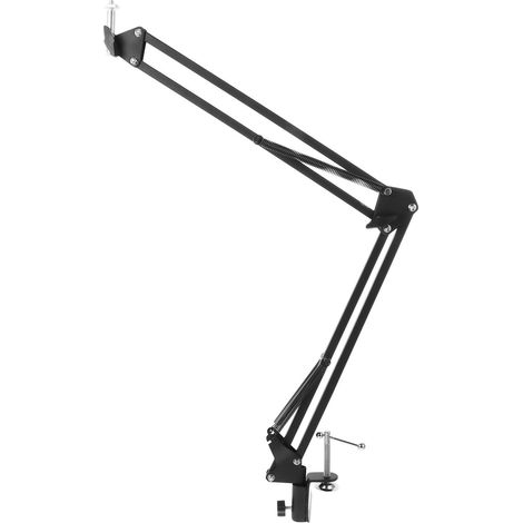 Support de Webcam et Double Ressorts Suspendre en Métal Pince de Bureau, Bras Articulé Réglable pour Studios et Stations TV (1/5)