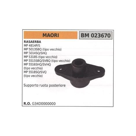Soporte rueda trasera MAORI cortacésped MP 4814P/S 023670