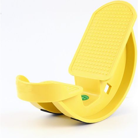 Planche d'étirement jaune avec repose-pieds incliné 27 × 15 × 10 cm 1 étireur de tendon d'Achille Yoga Fitness (1/5)