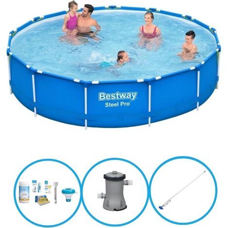 Bestway Bestway Steel Pro Ronde - 396x84 cm - 4-pièces  S22755 (1/5)
