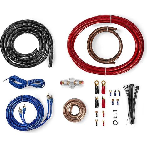 Kit de conectores de audio para automovil 1200 w chapado en oro ampolla