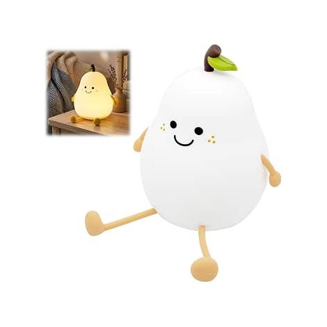 Silicone Touch LED Night Light, Silicone Children's Lamp, Rechargeable Touch Lamp, 7 Colors Changing for Kids Adults Bedroom Decoration Newborn (1/5)