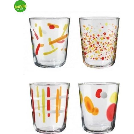 Set 4 Bicchieri da Tavola Acqua Vino Mood Gioia 315 ml Cerve