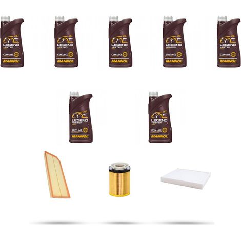 Kit tagliando 3 FILTRI e 7L OLIO compatibile con Mercedes Classe C (W205,S205,C205) 300 EQ 190kw Dal 2019 (1/5)