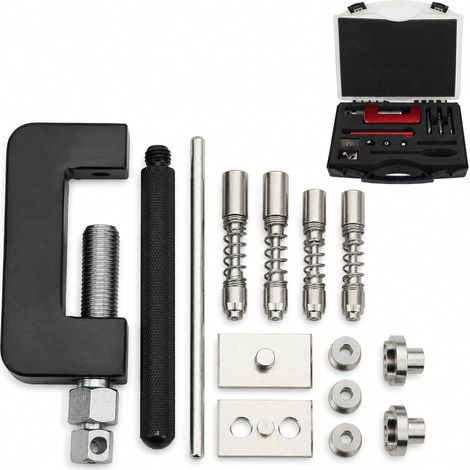 12 Pieces Motorcycle Chain Cutters Universal Tool Riveting Chain Circuit Breaker Riveting Tool Set with Storage Case for ATV, Off-Road Motorcycles (1/5)