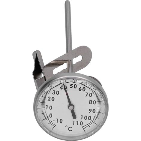 Kaffeethermometer aus Edelstahl, Lebensmittelthermometer für die Milchzubereitung in Küche und Restaurant (1/5)