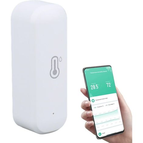 Capteur intelligent de température et d'humidité Tuya, Mini maison intelligente, température et humidité avec batterie (1/4)