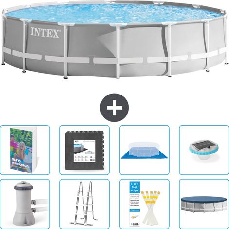 Prism Frame Pool Rund - 427x107 cm - 9-teilig S608