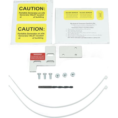 Kit de Plaque d'Interverrouillage pour Générateur, Interrupteur de Transfert Horizontal 150A 200A, Panneau Électrique 1-1/4in (1/5)