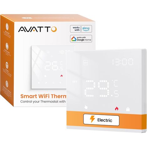 Thermostat WiFi intelligent programmable avec commande vocale (1/5)