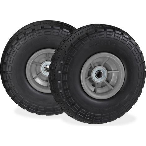 Set of 2 pu wheelbarrow tyres 4135 4