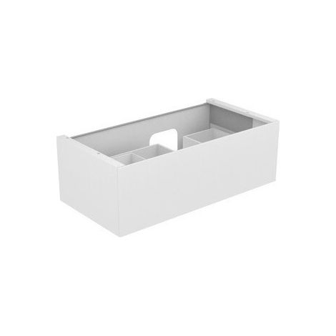 Mobile lavabo EDITION 11 PLANNING 1050 x 350 x 535 mm, apertura sifone destra rovere platino KEUCO