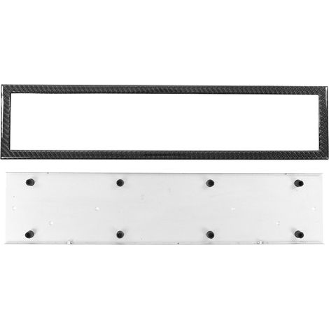 Cadre de plaque d'immatriculation en fibre de carbone véritable, conforme aux normes européennes, modèle universel, compatible avec les modèles F30, F20, F34, F80, F87, F82, F10, G20, G30, G80 et G82. (1/5)