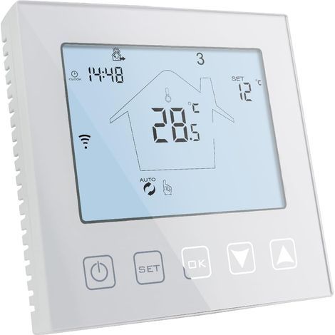 Tuya WLAN-Smart-Thermostat, potentialfreier Kontakt, programmierbar, Gastherme, Alexa (1/5)