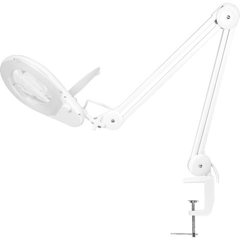 Luce daingrandimento LogiLink con supporto a morsetto, 5 diottrie, bianca (WZ0058) (1/5)