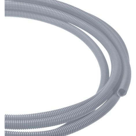 Gaine Fendue Tubulaire 1/2 Pouce, Protège-Fils en Conduite Flexible pour Animaux de Compagnie Gestion des Câbles pour Bureau Maison Jardin, Gris (1/5)