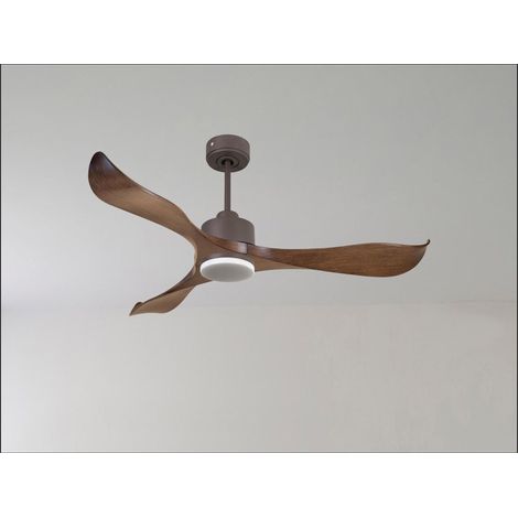 Ouray de Klassfan - Ventilateur de plafond et destratificateur moteur DC Blanc pales bois noir 30 à 50 m² OurayDC4P7Bk152 (1/5)